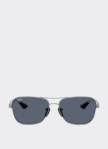 Ferrari Ray-Ban for Scuderia Ferrari RB8336M in metallo canna di fucile e fibra di carbonio chiara con lenti grigio scuro Ingrid LA02Cf