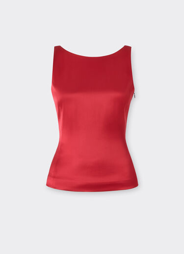Ferrari Stretch satin top Maison Red 49932f