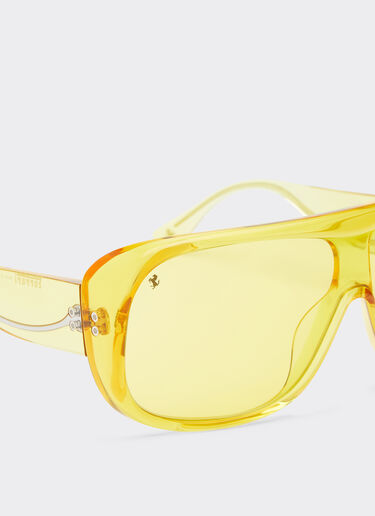 Ferrari Ferrari sunglasses in transparent yellow acetate with yellow lenses Yellow F1278f