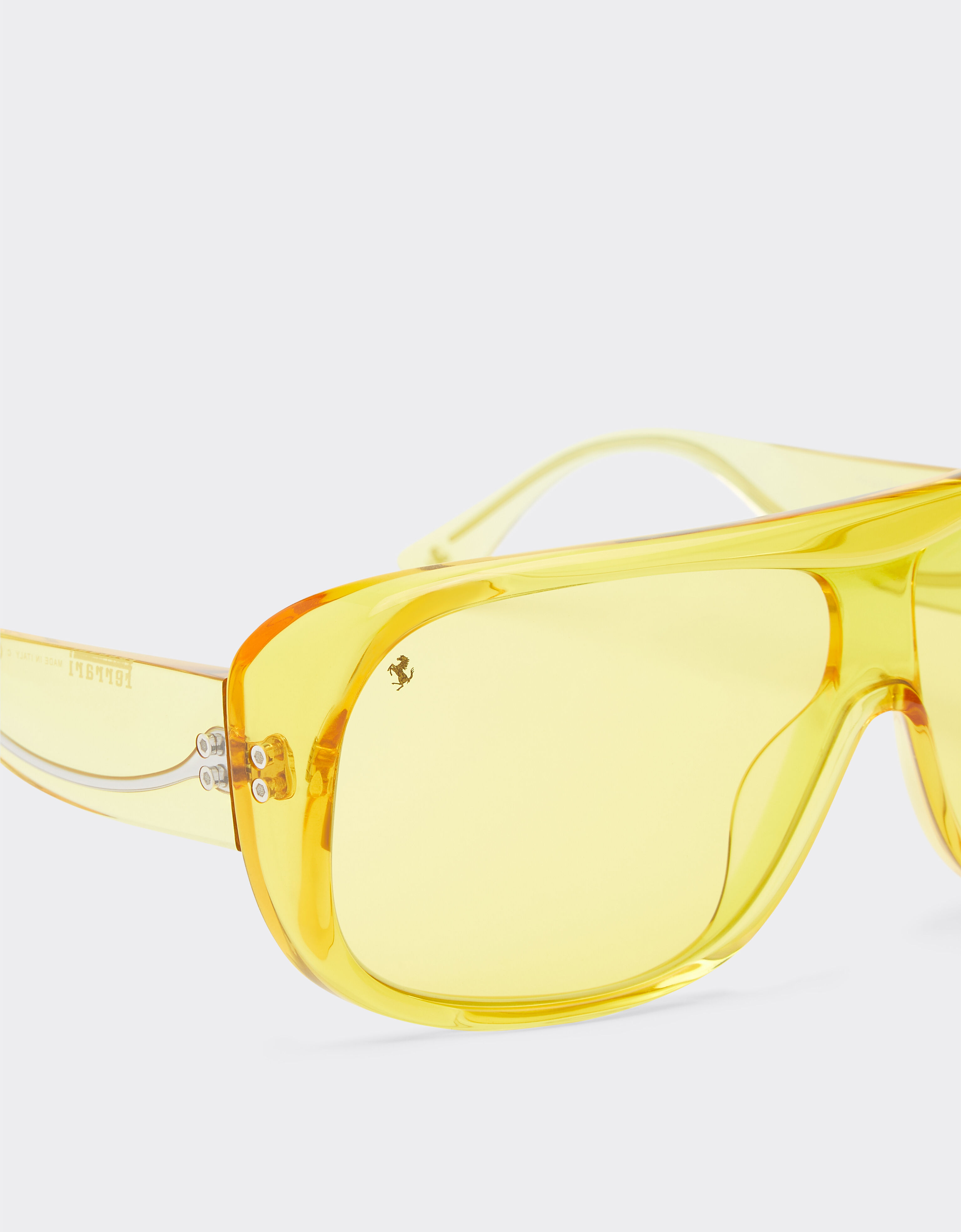 Ferrari Ferrari sunglasses in transparent yellow acetate with yellow lenses Yellow F1278f