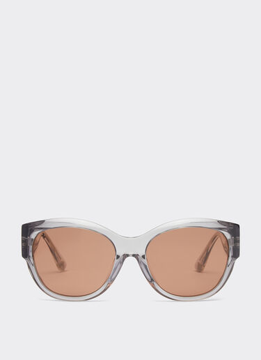 Ferrari Gafas de sol Ferrari de acetato gris transparente con lentes marrones Ingrid F1274f