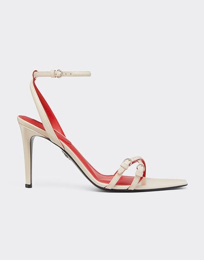 Glossy leather sandals Ferrari Glossy leather sandals Powder Pink 50374f