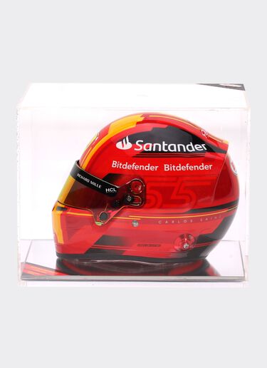 Ferrari ミニヘルメット カルロス・サインツ 2023 1:2スケール - バルセロナスペシャルエディション レッド F0902f