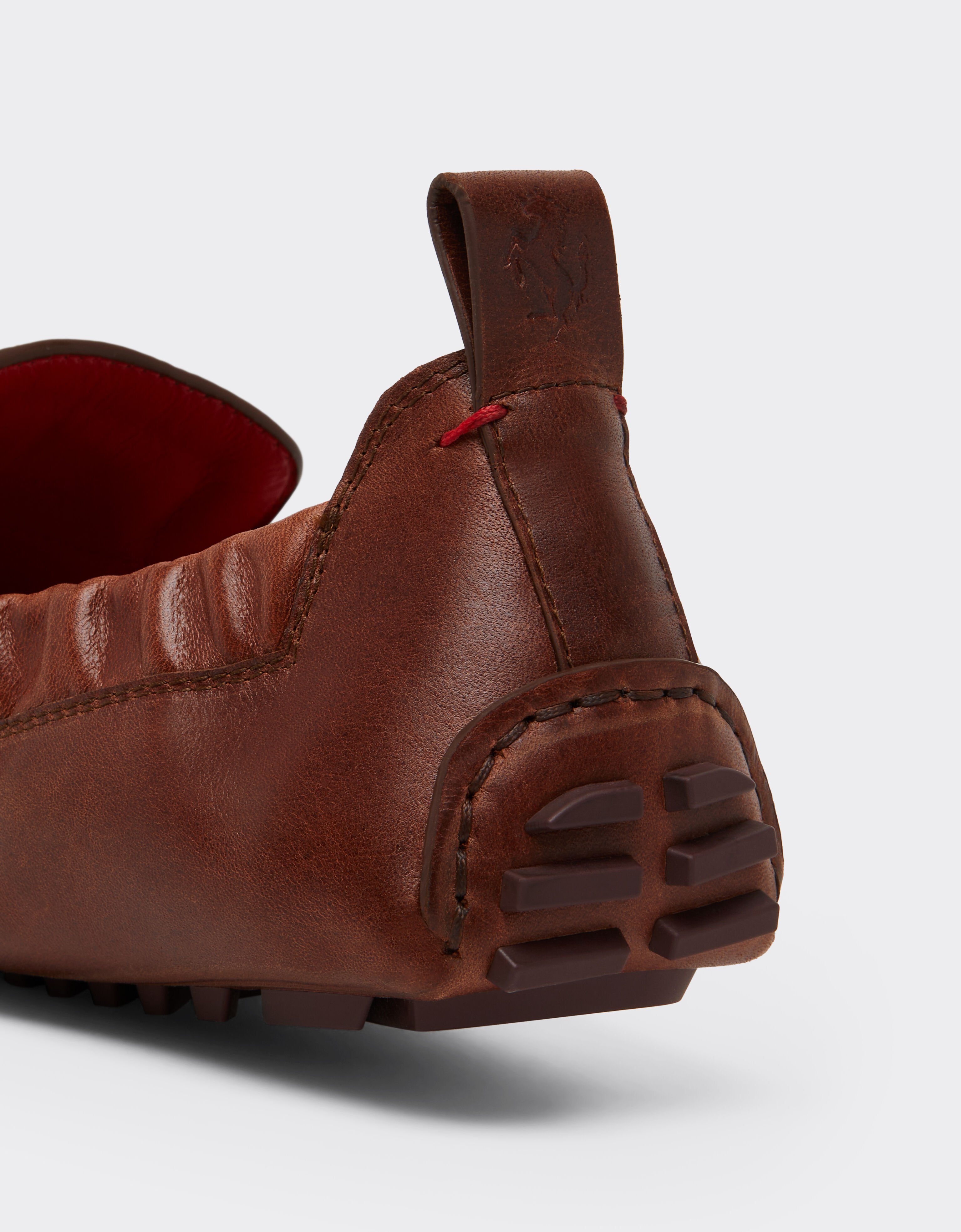 Ferrari Nappa leather driver shoes Brown 49990f