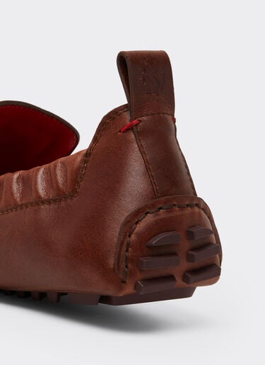 Ferrari Nappa leather driver shoes Brown 49990f