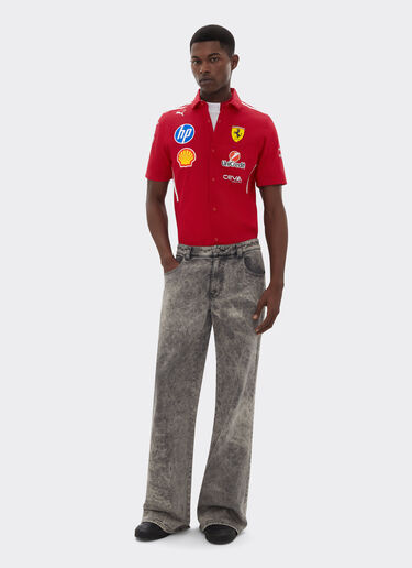 Ferrari Puma for Scuderia Ferrari HP 2025 Team shirt Cherry LA01Zf