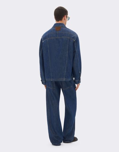 Ferrari Denim Jacket with Topstitching Blu Denim CDMJK0008DCO0014f