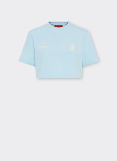 T-shirt in jersey Ferrari x Charles Leclerc Ferrari T-shirt in jersey Ferrari x Charles Leclerc Steel Blue 22778f