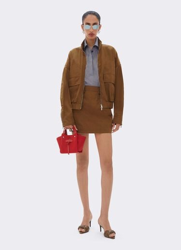Bolso Tote Mini de malla y piel Ferrari Bolso Tote Mini de malla y piel Rosso Magma CBWTO0019YA00006f