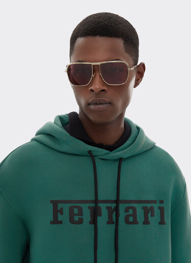 Ferrari Scuba knit sweatshirt with contrast Ferrari logo Ficus Green 47819f