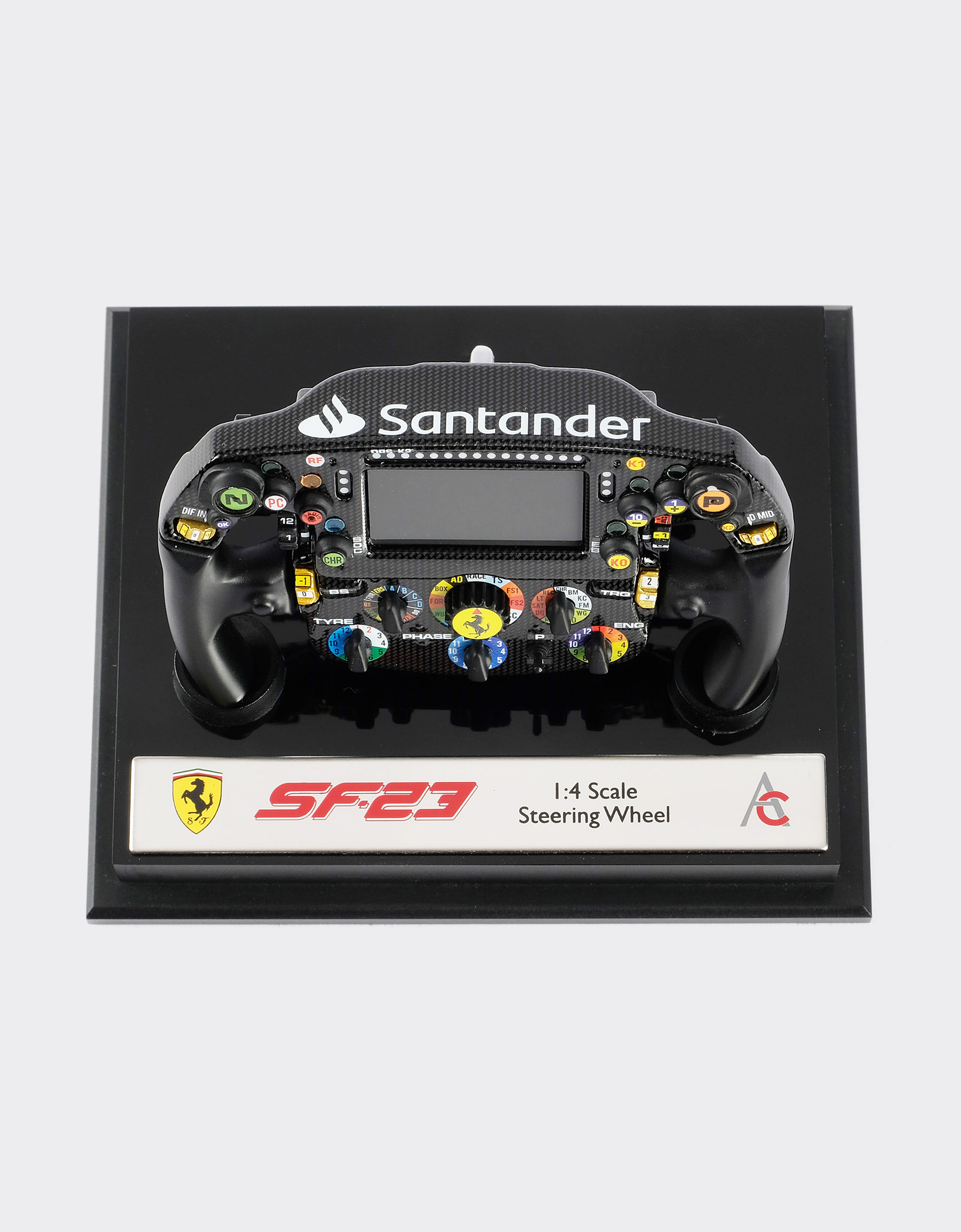 Ferrari SF-23 steering wheel model in 1:4 scale Black F1048f