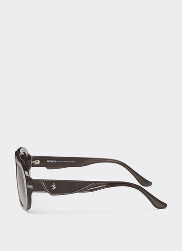 Ferrari Ferrari sunglasses in black acetate with polarised black lenses Black LA02Qf
