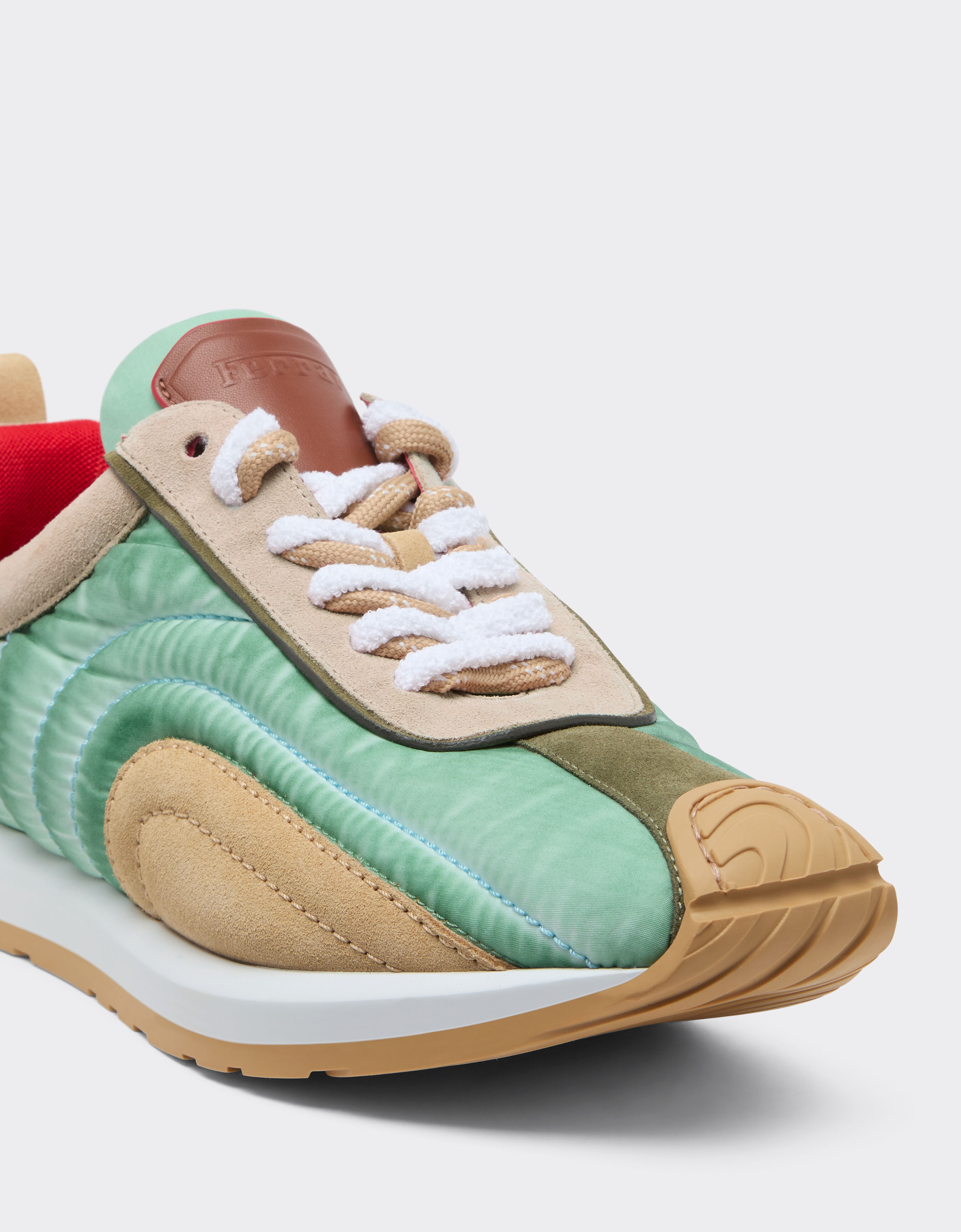 Suede, nappa and nylon sneakers Ferrari Suede, nappa and nylon sneakers Jute 50763f