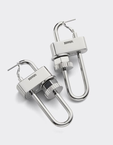 Ferrari Metal earrings Cromo Lucido 51179f