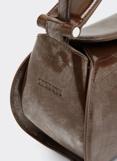 La Ferrari Dino top handle bag in abraded leather Ferrari La Ferrari Dino top handle bag in abraded leather Silver 49766f
