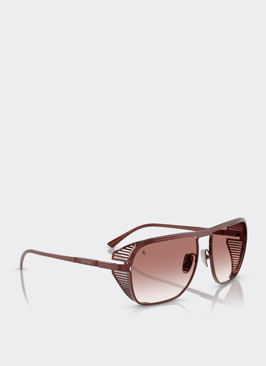 Ferrari Lunettes de soleil Ferrari en titane bordeaux avec verres dégradés bordeaux Bordeaux F1527f