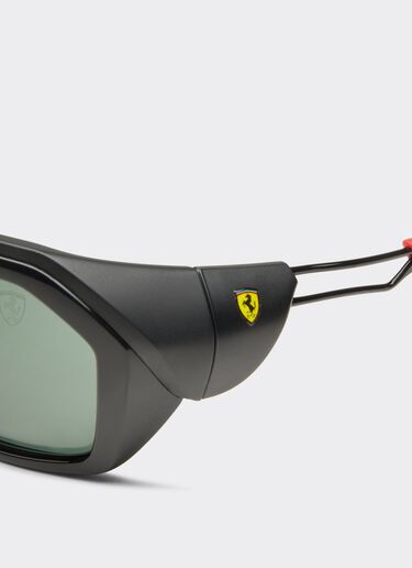 Ferrari 雷朋与法拉利车队合作款 RB4367M 深绿色镜片黑色太阳镜 黑色 F0381f
