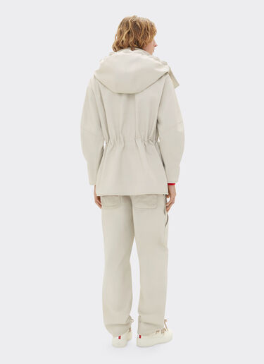 Ferrari Ferrari x Charles Leclerc hooded parka Ecru 22260f