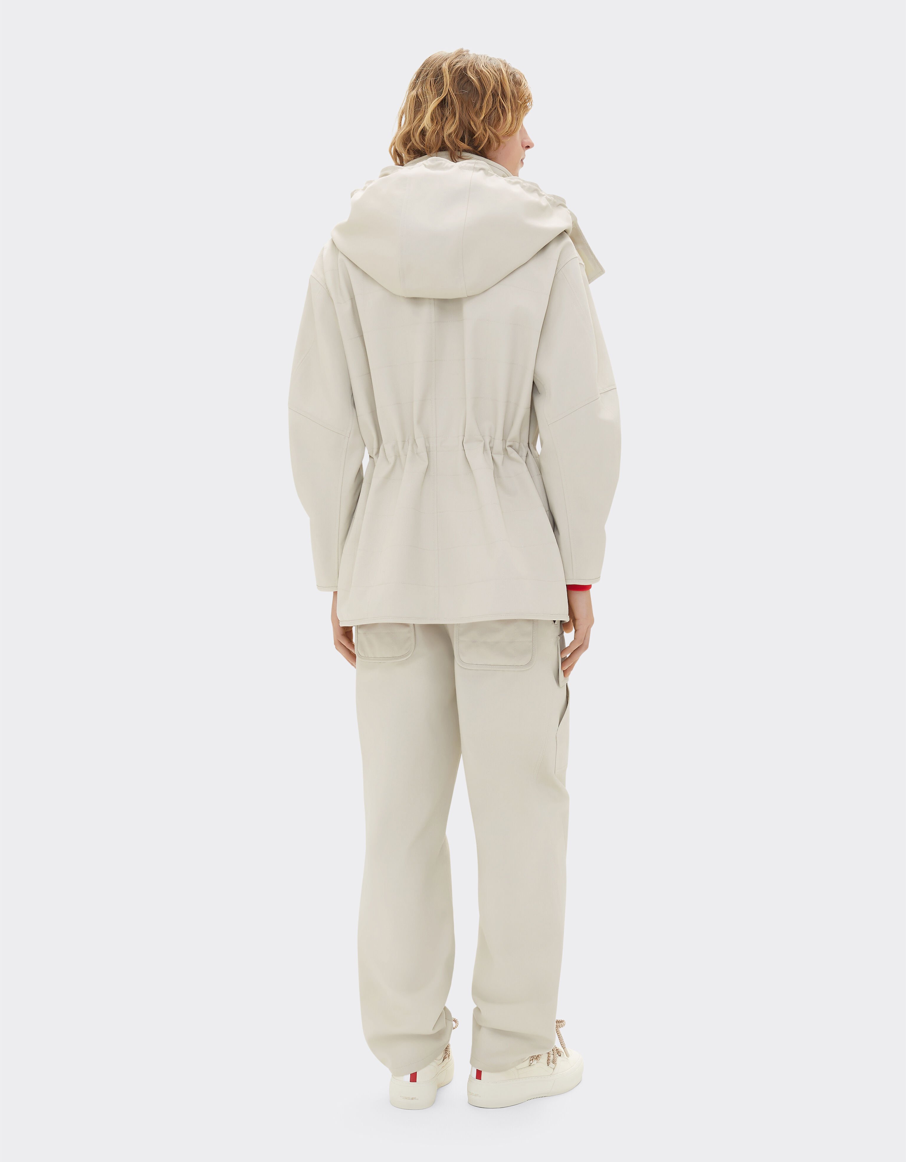 Ferrari Ferrari x Charles Leclerc hooded parka Ecru 22260f