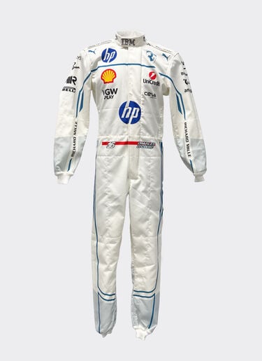 Ferrari Charles Leclerc Puma racing suit for Scuderia Ferrari Optical White LA091f