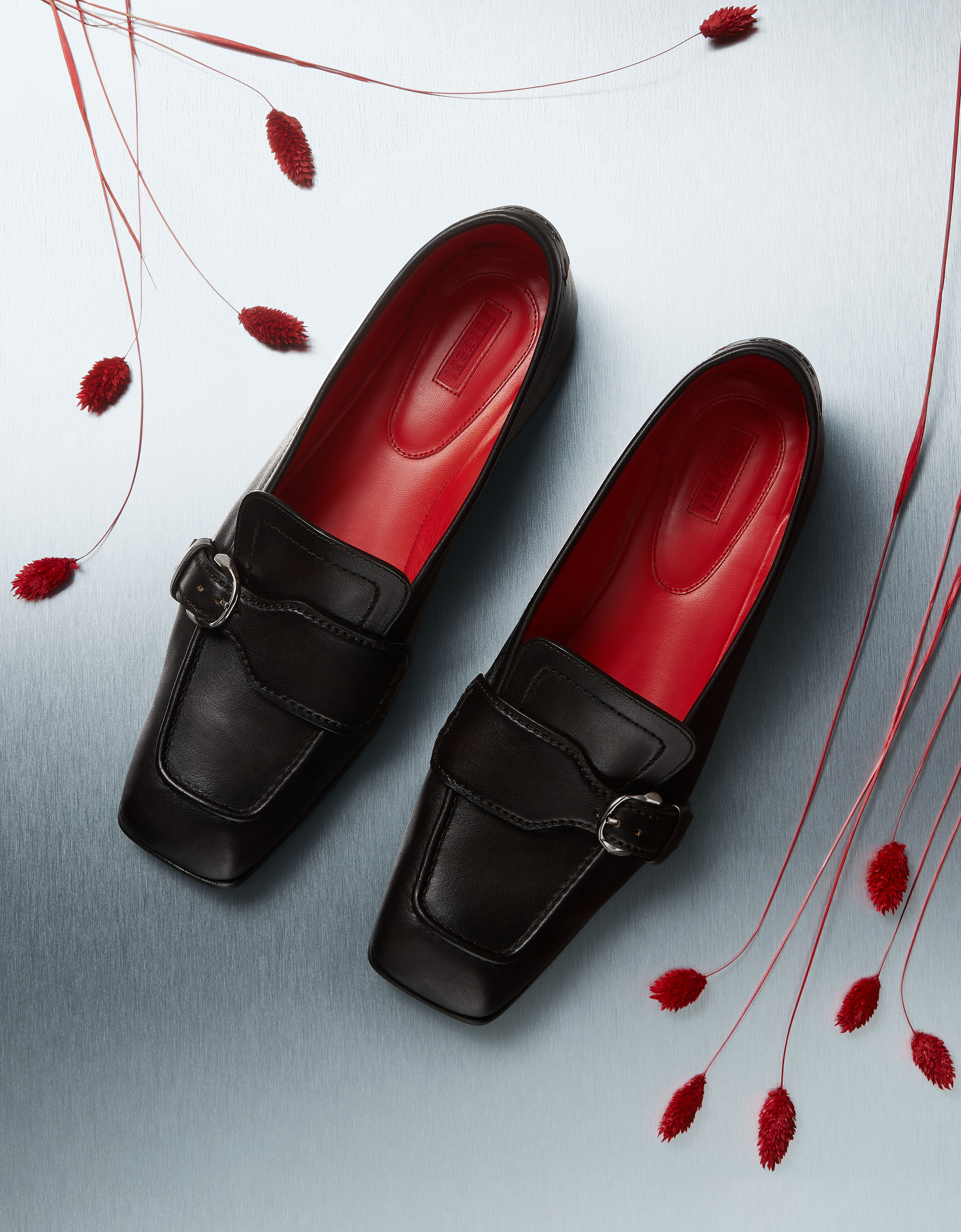 Buffered leather loafers Ferrari Buffered leather loafers Dark brown 49887f