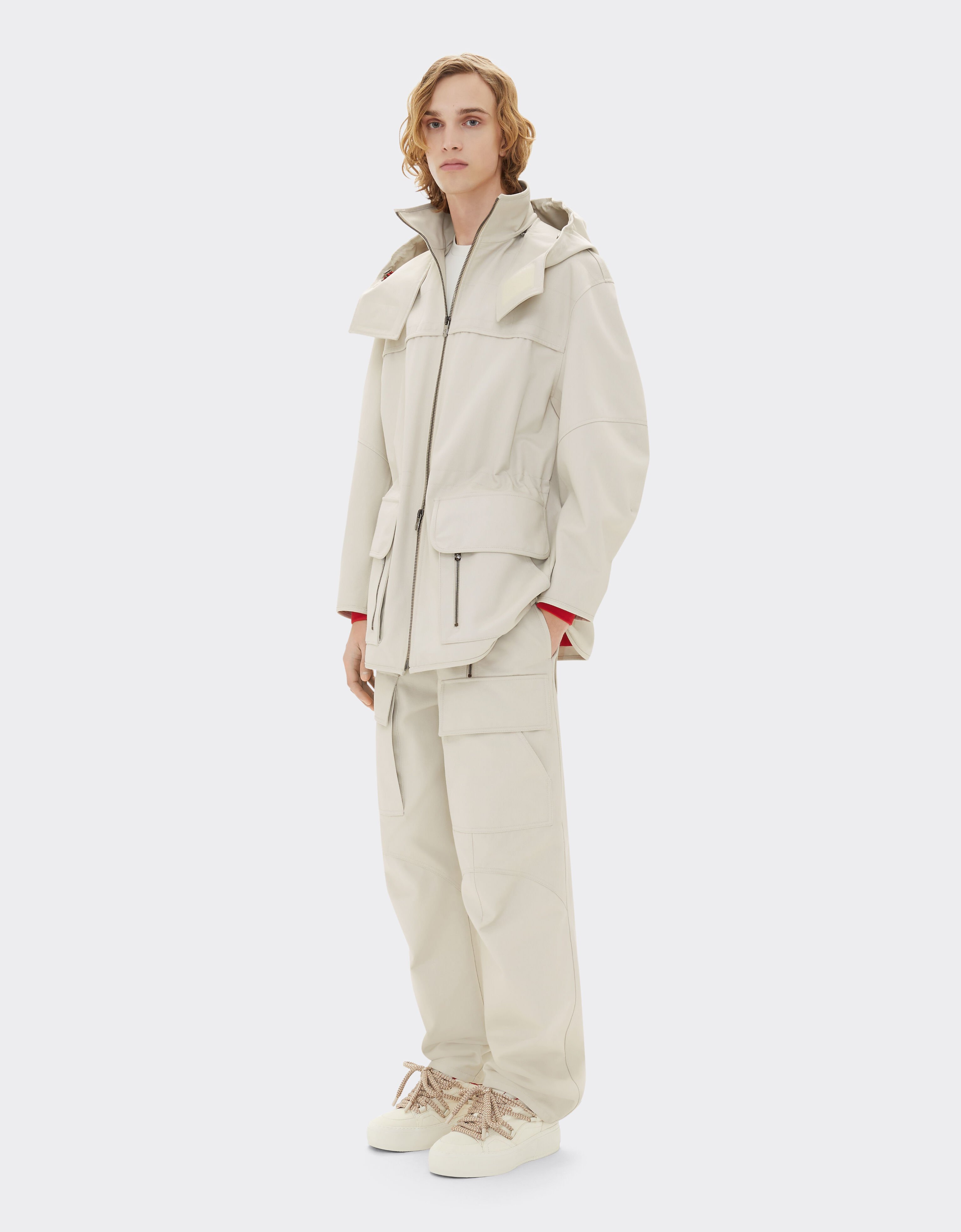 Ferrari Ferrari x Charles Leclerc hooded parka Ecru 22260f
