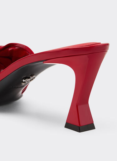Ferrari Patent leather sandal with knotted design Racing red 49109f