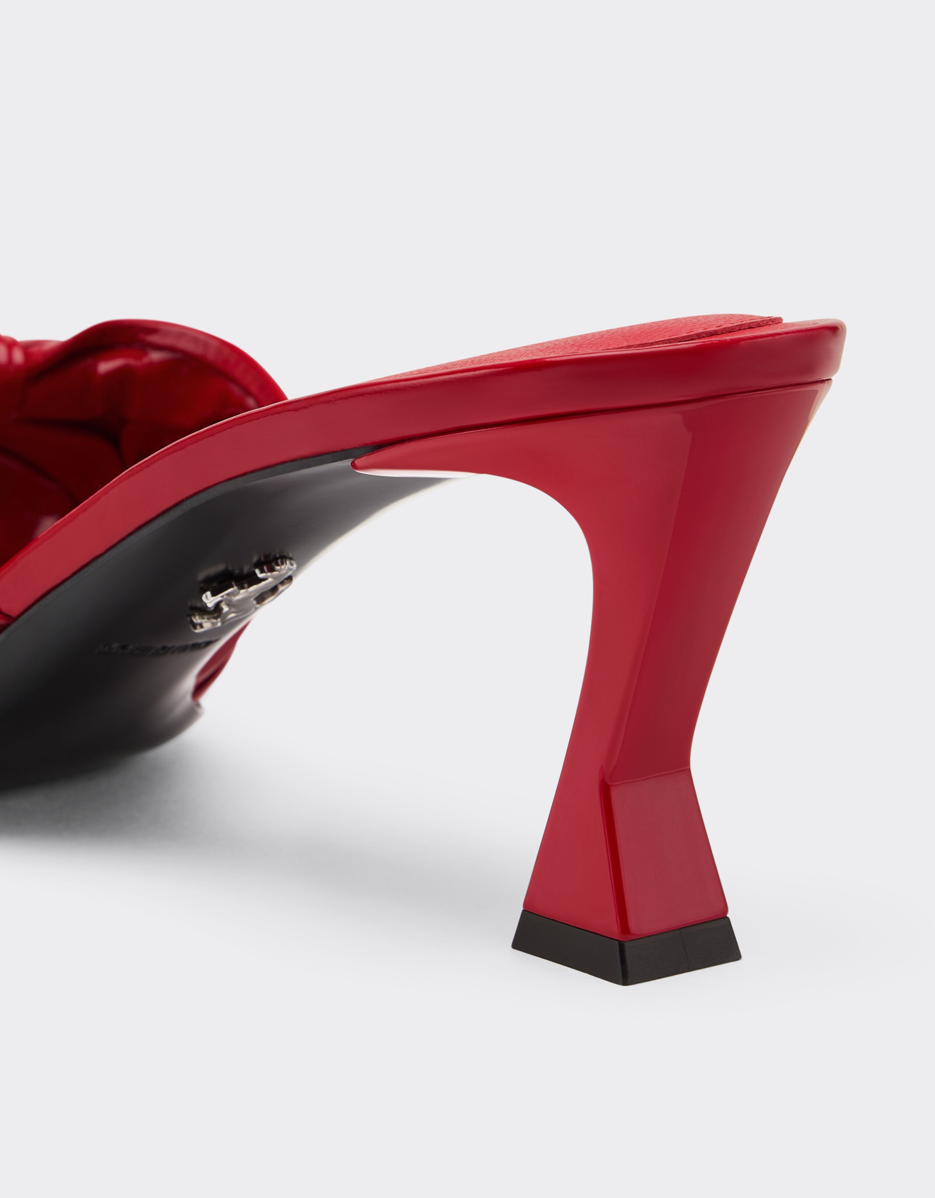 Ferrari Patent leather sandal with knotted design Racing red 49109f