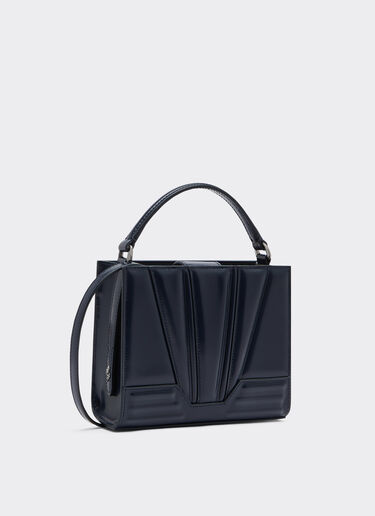 Ferrari Bolso tote Ferrari GT de piel micro cepillada Navy 21463f