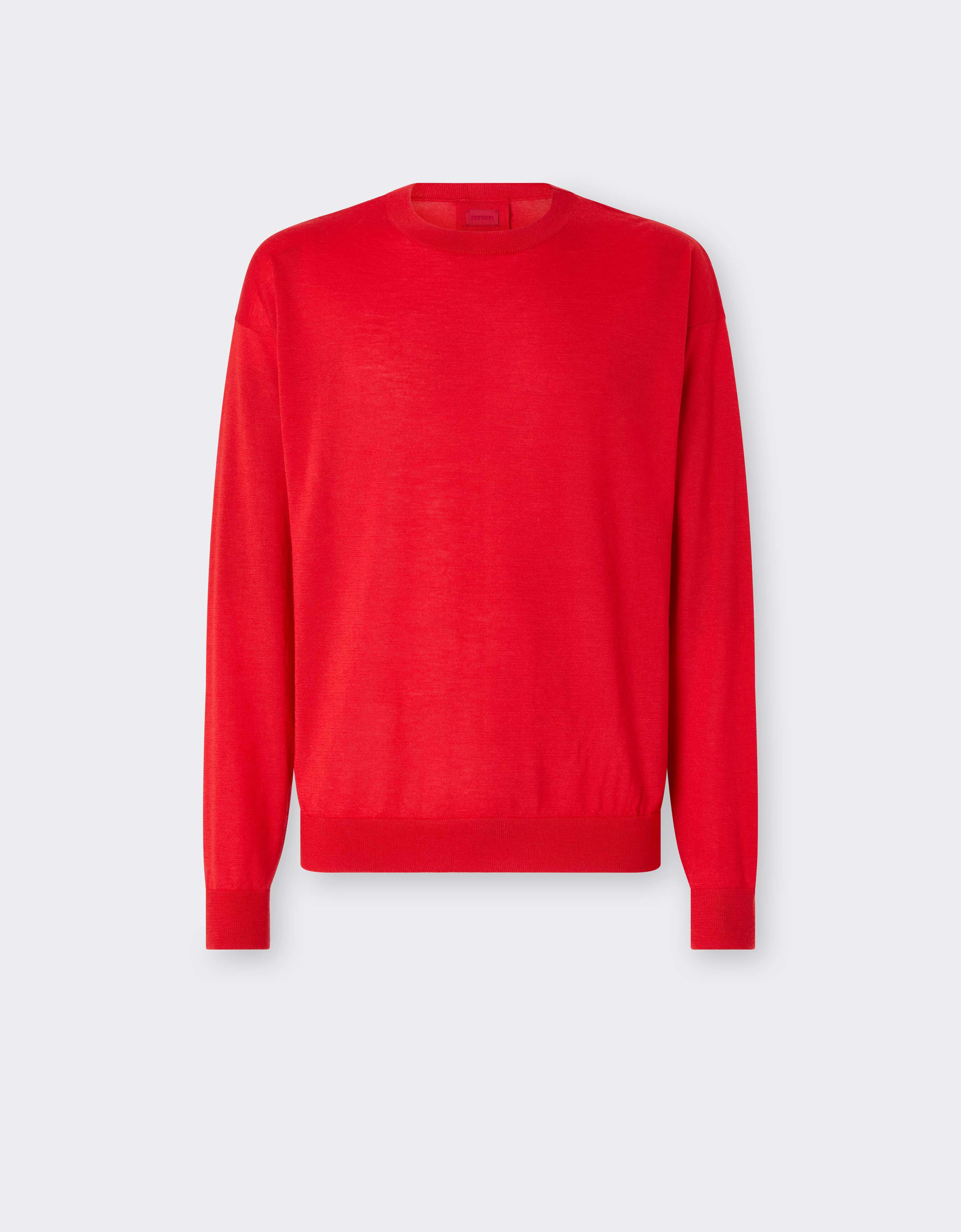 Cashmere and silk crew-neck jumper Ferrari Cashmere and silk crew-neck jumper Rosso Magma CKMCN0016KWS0006f