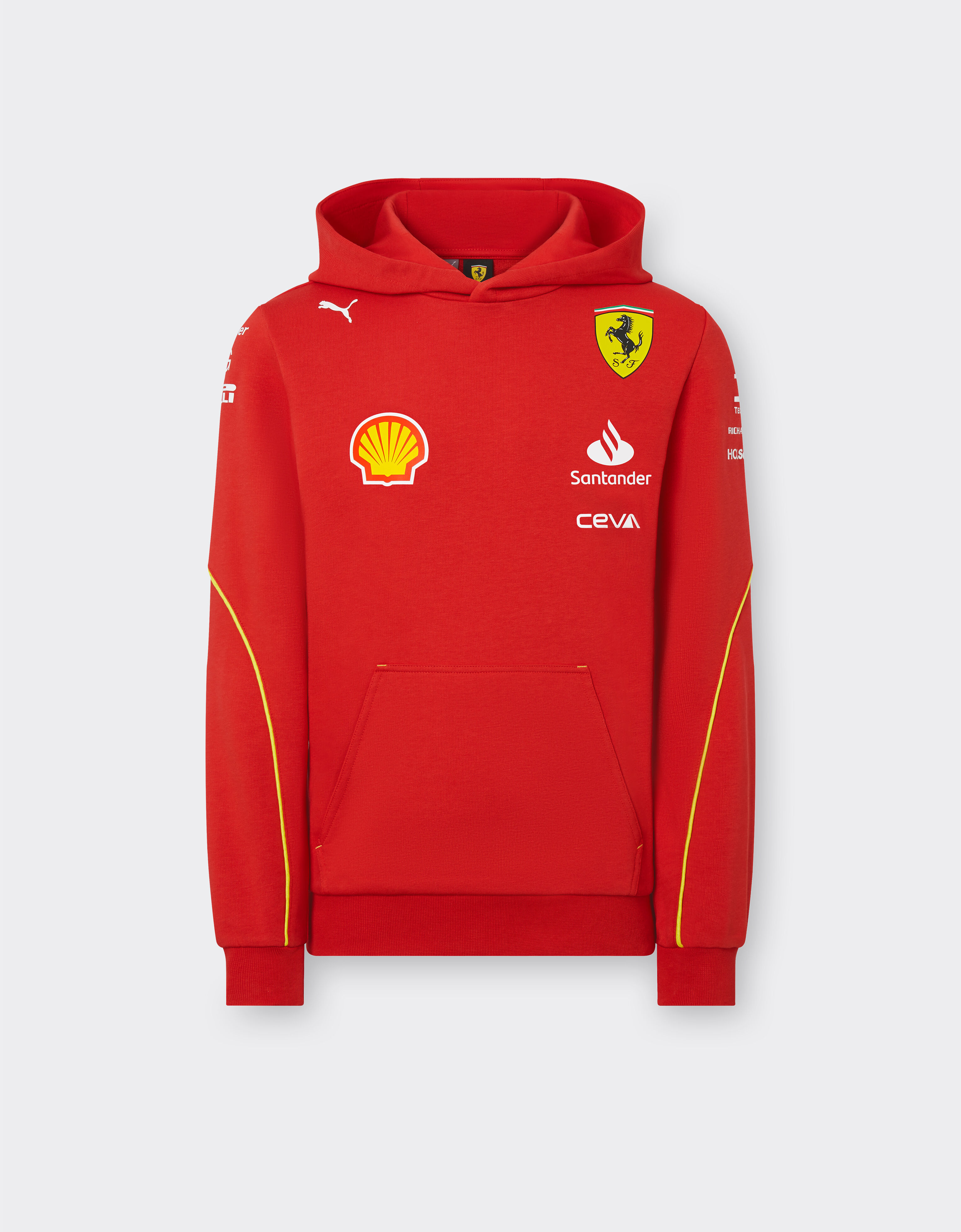 Ferrari 2024 Junior Scuderia Ferrari Team Replica hooded sweatshirt Rosso Corsa F1151fK