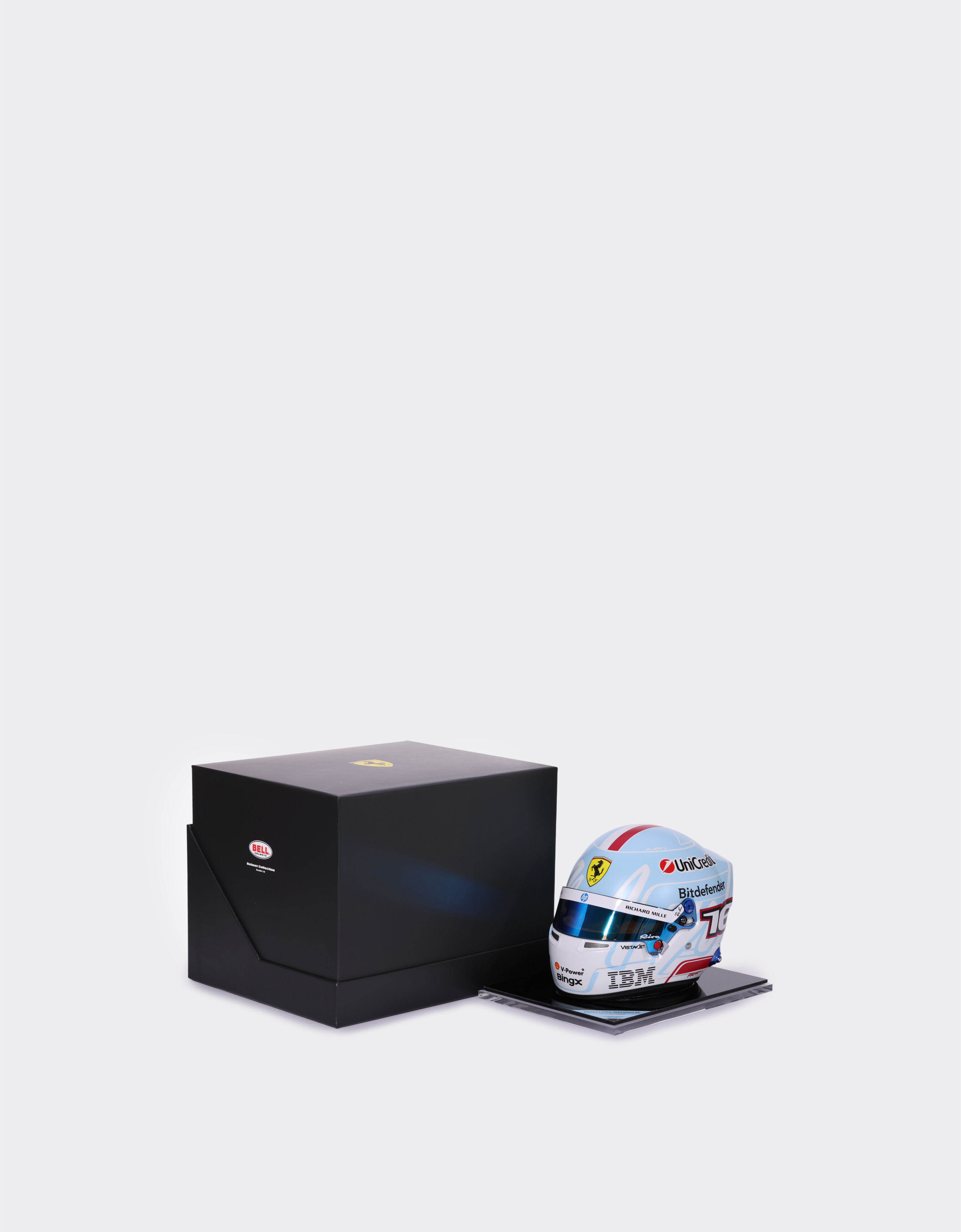 Ferrari Mini-Helm Charles Leclerc Miami Special Edition 2026 im Maßstab 1:2 Multicolore LA0MFf