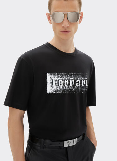 Ferrari T-shirt with Ferrari logo graphic Black 21969f