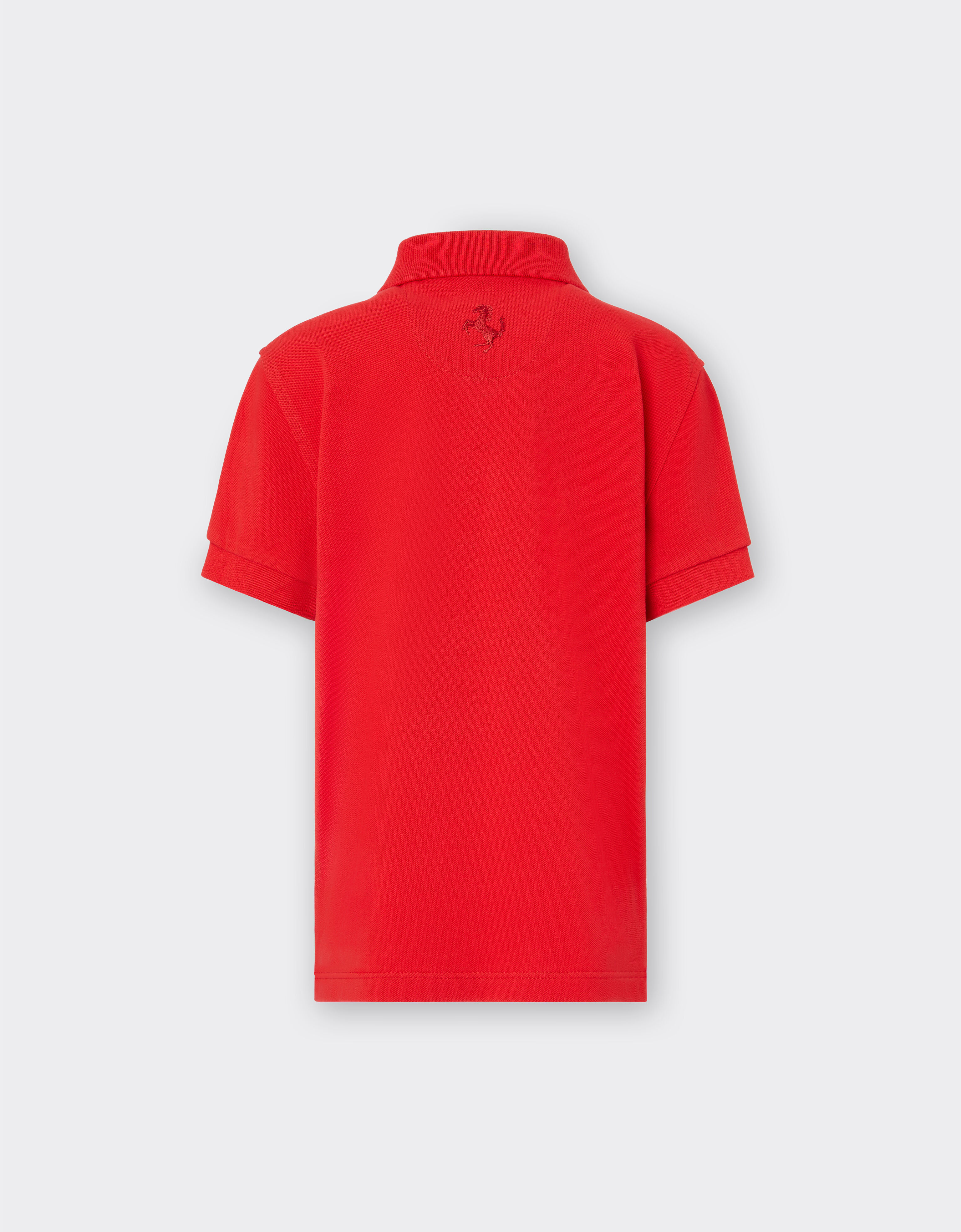 Ferrari Poloshirt für Jungen aus Pikee aus Bio-Baumwolle Rosso Corsa 20161fK