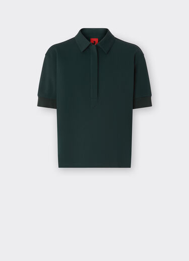 Ferrari Poloshirt aus Viskose Militärgrün 21059f