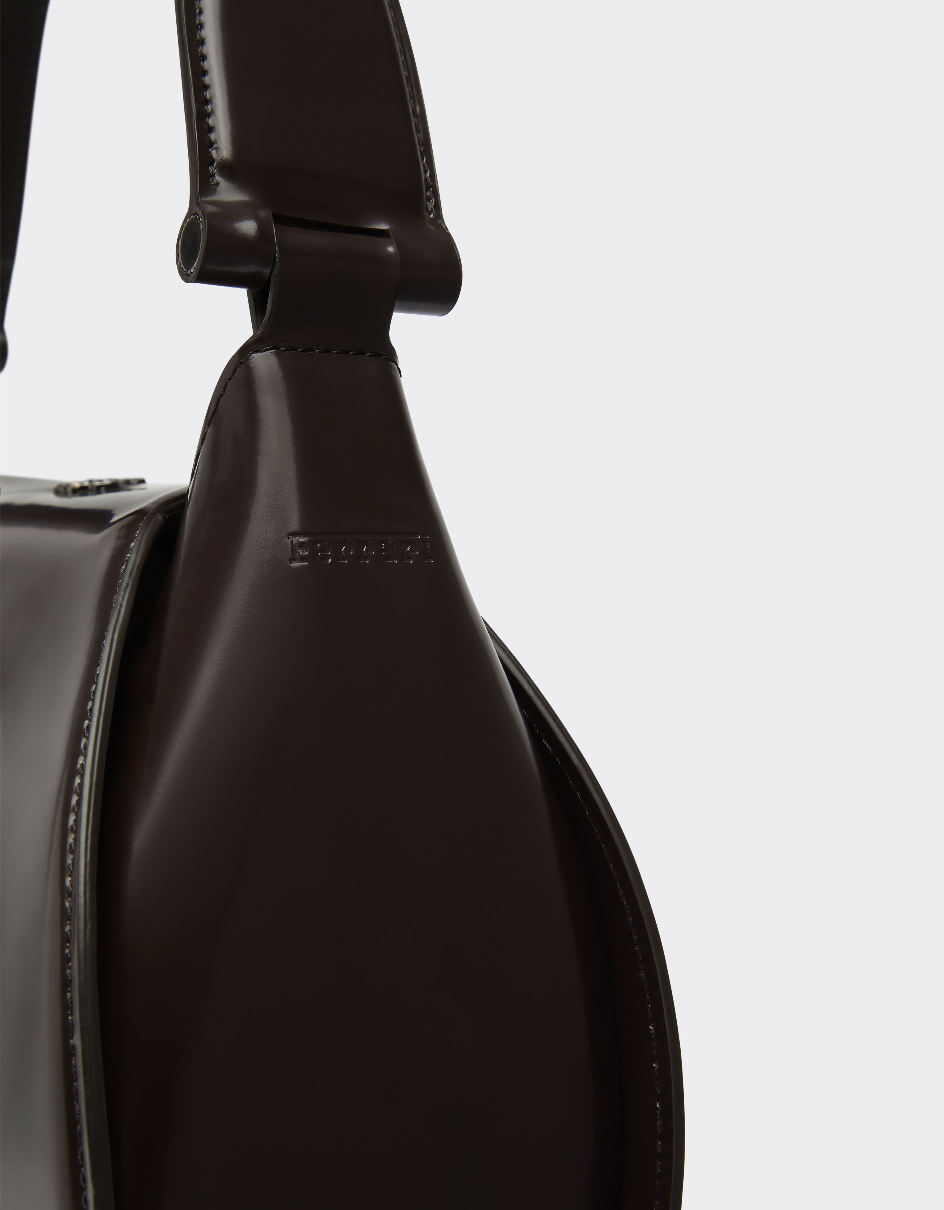 Ferrari La Ferrari Dino Hobo Bag Dark Brown 21684f