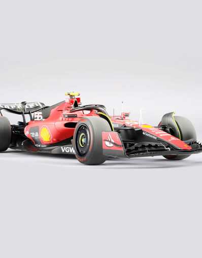 Ferrari Maqueta Ferrari SF-23 - #55 Sainz a escala 1:18 Rojo carrera F1484f