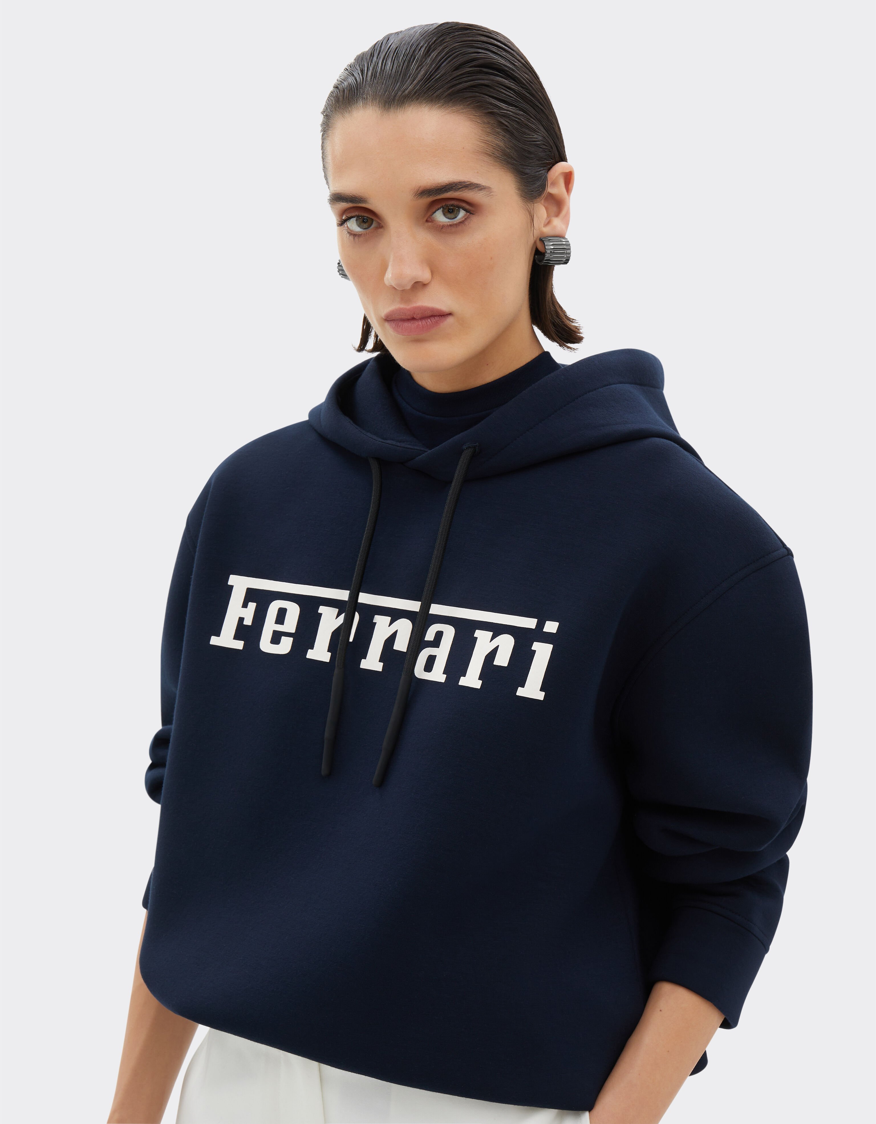 Ferrari Scuba sweatshirt with Ferrari logo Navy 47819f