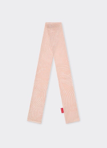Silk Shelley scarf with Cavallino Dots print Ferrari Silk Shelley scarf with Cavallino Dots print Nude 22479f