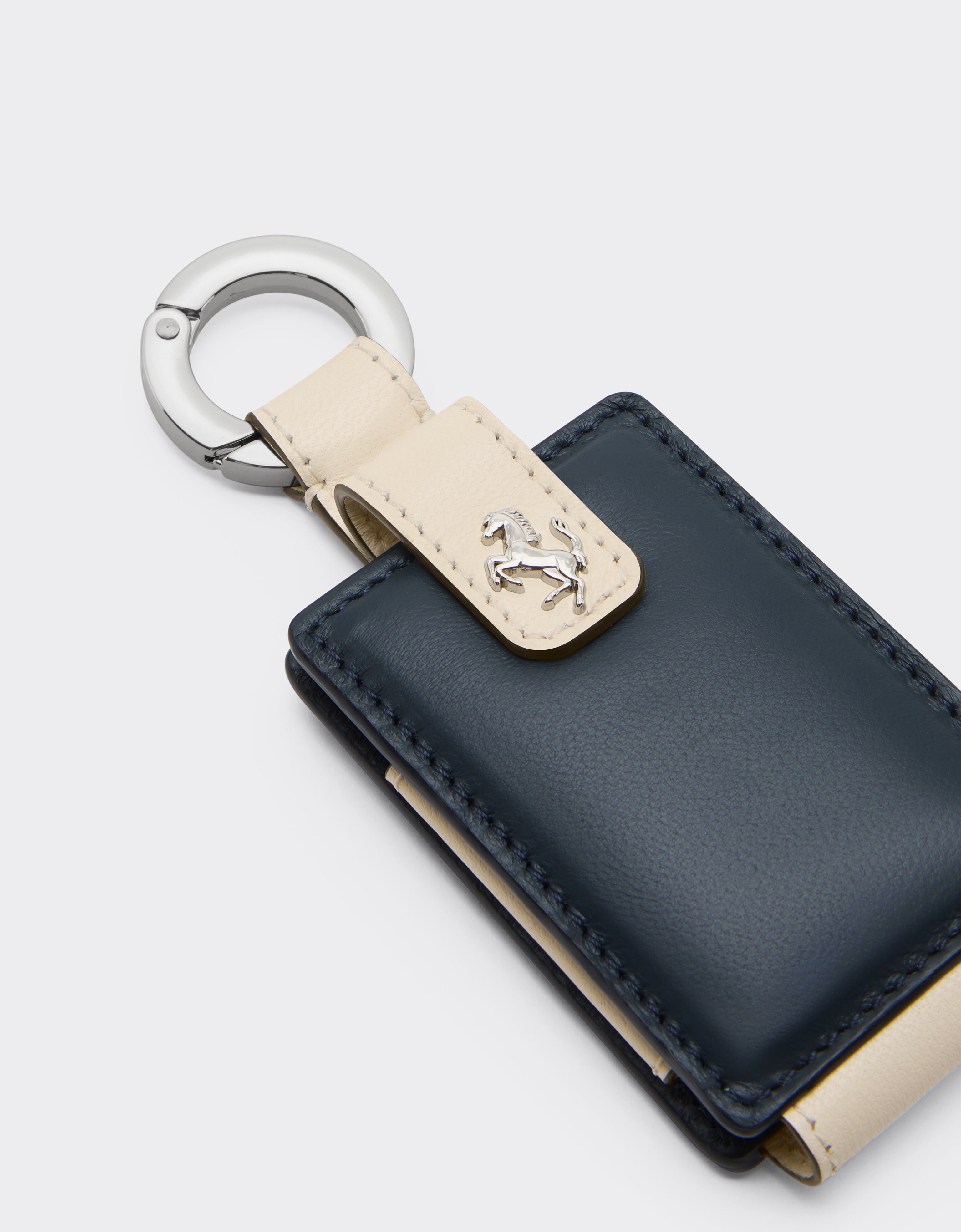 Ferrari Leather keyring for Amuleto key Ultramarine 50409f