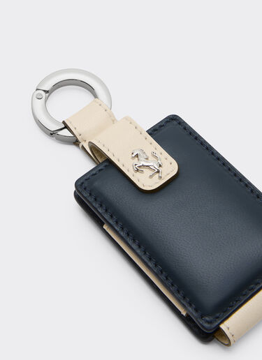 Ferrari Leather keyring for Amuleto key Ultramarine 50409f