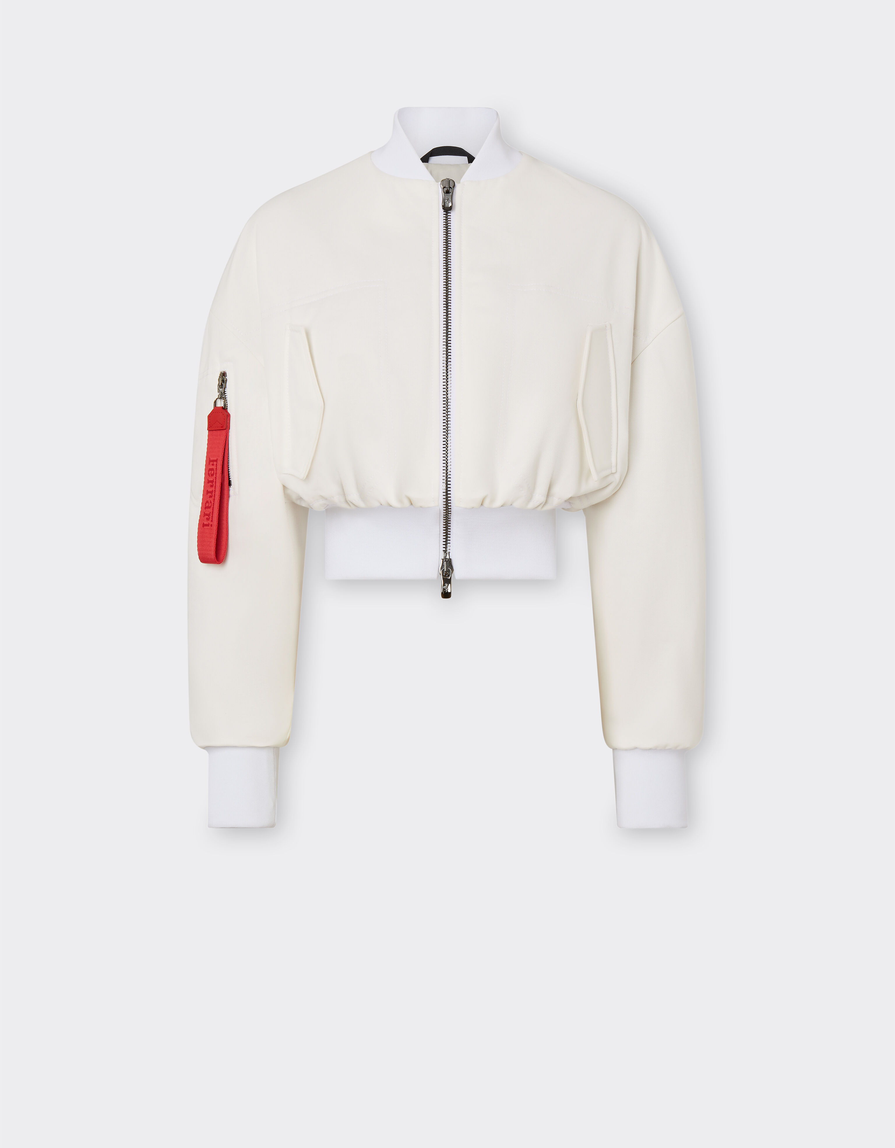 Ferrari Mini bomber jacket in cotton Burgundy 48266f