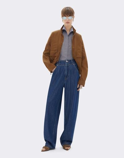 Denim Trousers with Alcantara® Details Ferrari Denim Trousers with Alcantara® Details Blu Denim CDWTR0011DCO0014f