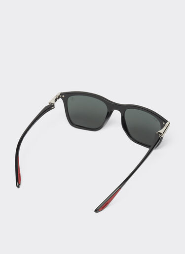 Ferrari Ray-Ban für Scuderia Ferrari Sonnenbrille 0RB4433M in Schwarz mit dunkelgrünen Gläsern Schwarz F1259f