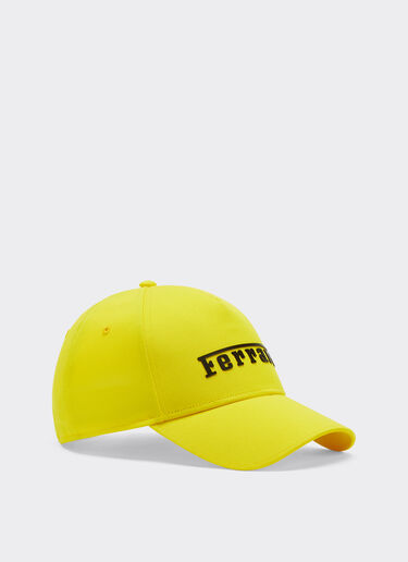 Ferrari Baseball hat with rubberised logo Giallo Modena 黄色 20403f