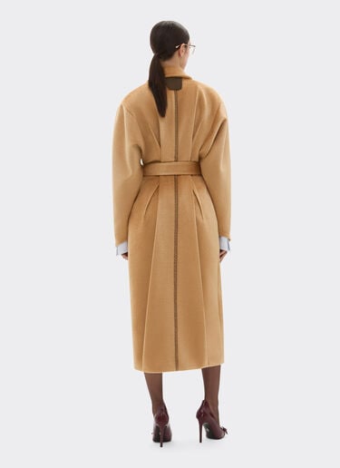 Coat in sable-effect alpaca Ferrari Coat in sable-effect alpaca Camel 49840f