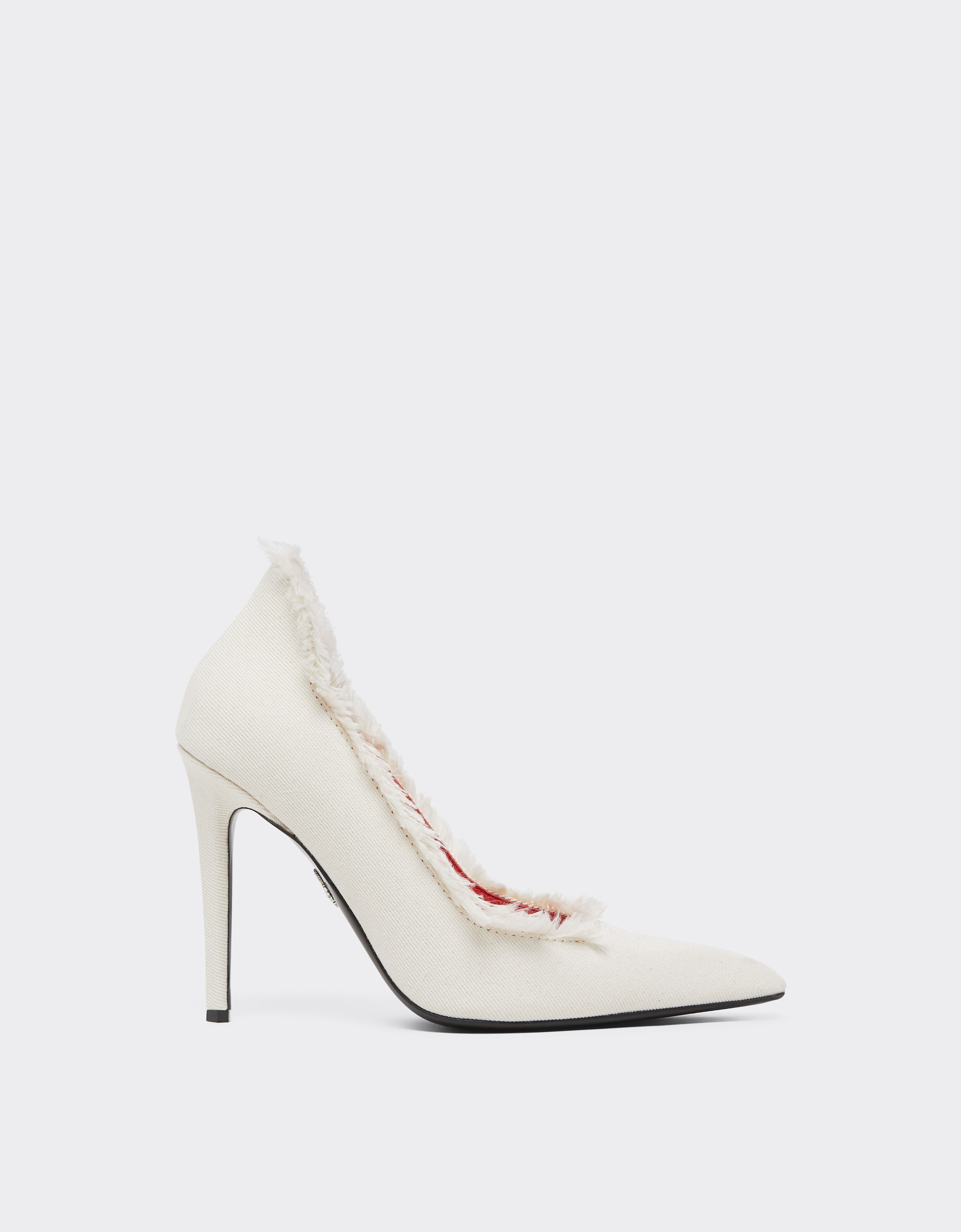 Ferrari Escarpins en toile Avorio 51027f