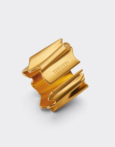 Ferrari Brass ring with satin gold finish Satin Gold 22073f