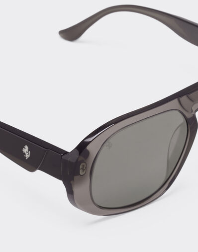 Ferrari Ferrari sunglasses in black acetate with polarised black lenses Black LA02Qf