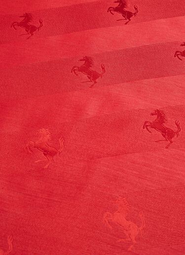 Ferrari Schal aus Wolle und Seide mit „Cavallino Rampante“-Muster Rosso Corsa 47072f